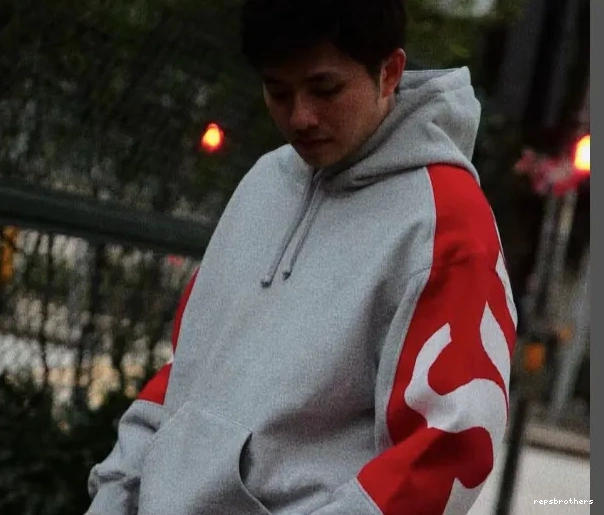S JACQUARD Grey XL BIG Back LOGO SWEATSHIRT LOGO Sweatshirt Hoodie HOODED M Big L Black 1022